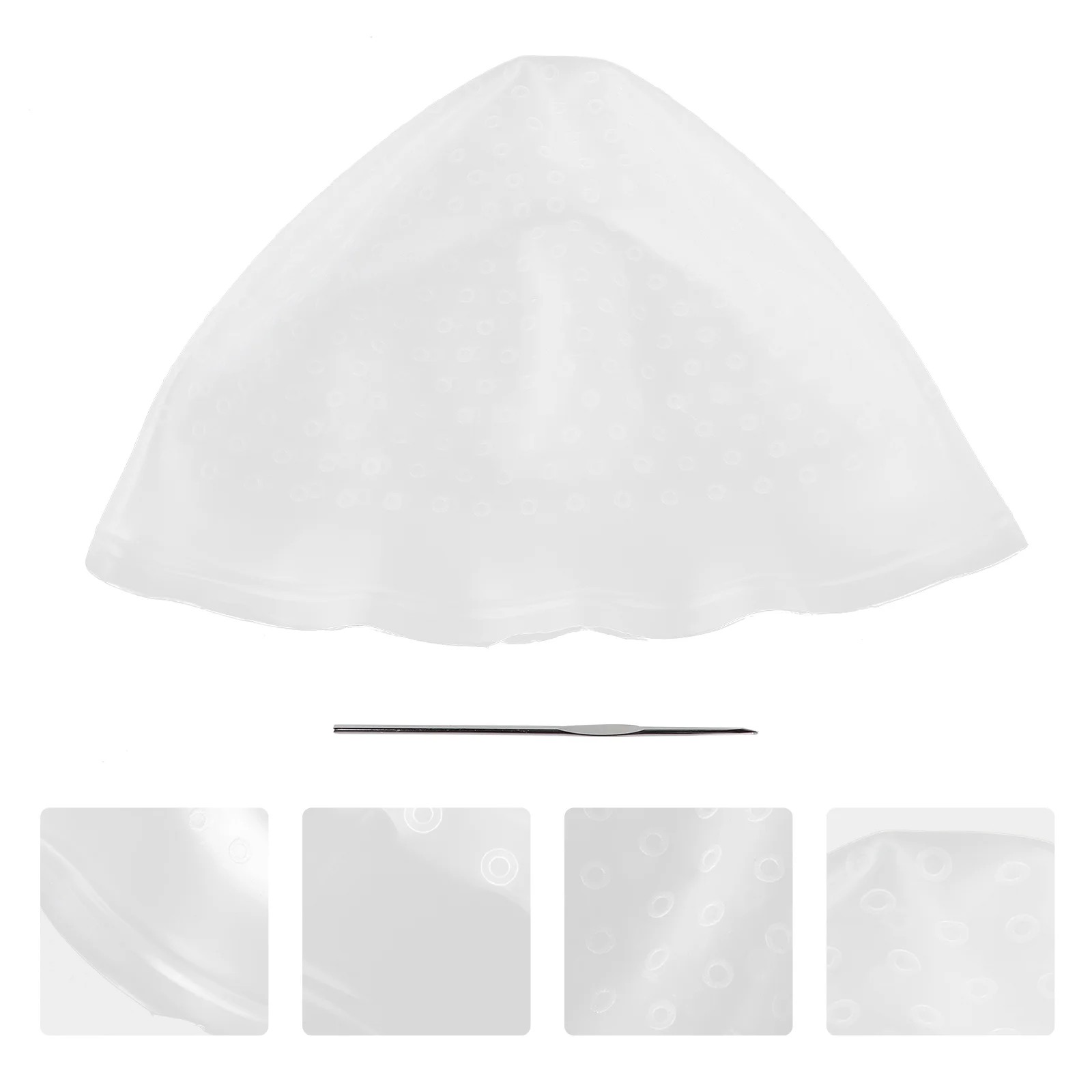 

Cap Dye Hair Color Dyeing Pick Siliconeholes Hook Salon Tool Rubber Highlighting