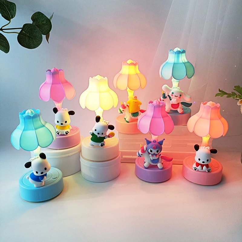 

Sanrio Милая светящаяся игрушка мультяшная почтовая кавайная прикроватная домашняя Маленькая ночная светильник ка украшение для девочек рож...