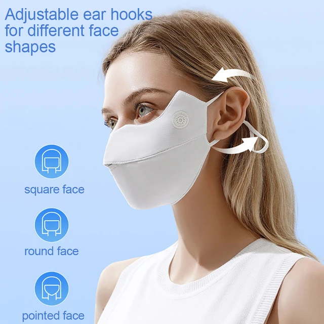 UV-Protection Ice Silk Mask Adjustable Cycling Face Mask Sports Bandana 2
