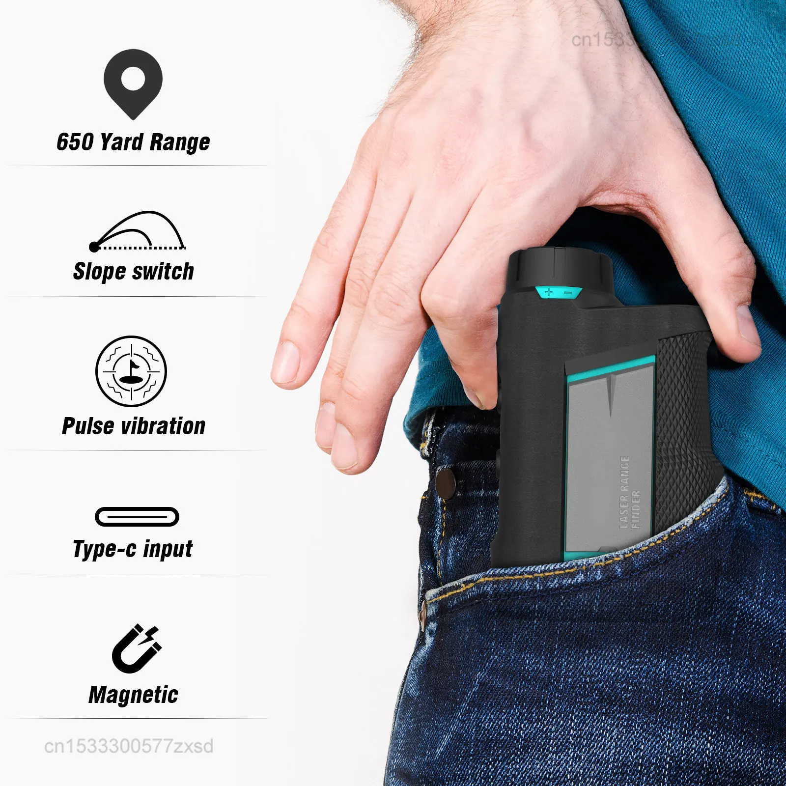 Уличный лазерный дальномер Xiaomi Mileseey PF260 вибрирующий Магнитный перезаряжаемый