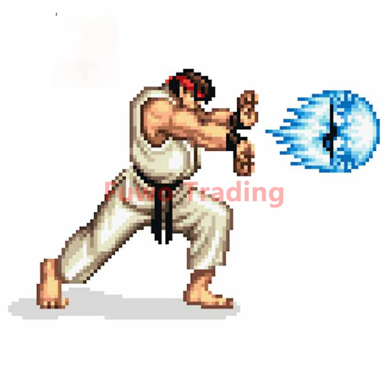 

Fuwo Trading Arcade Fighter Car Sticker RV Refrigerator Decal Personality Surfboard Motorcycle Vinyl PVC Waterproof Car Wrap