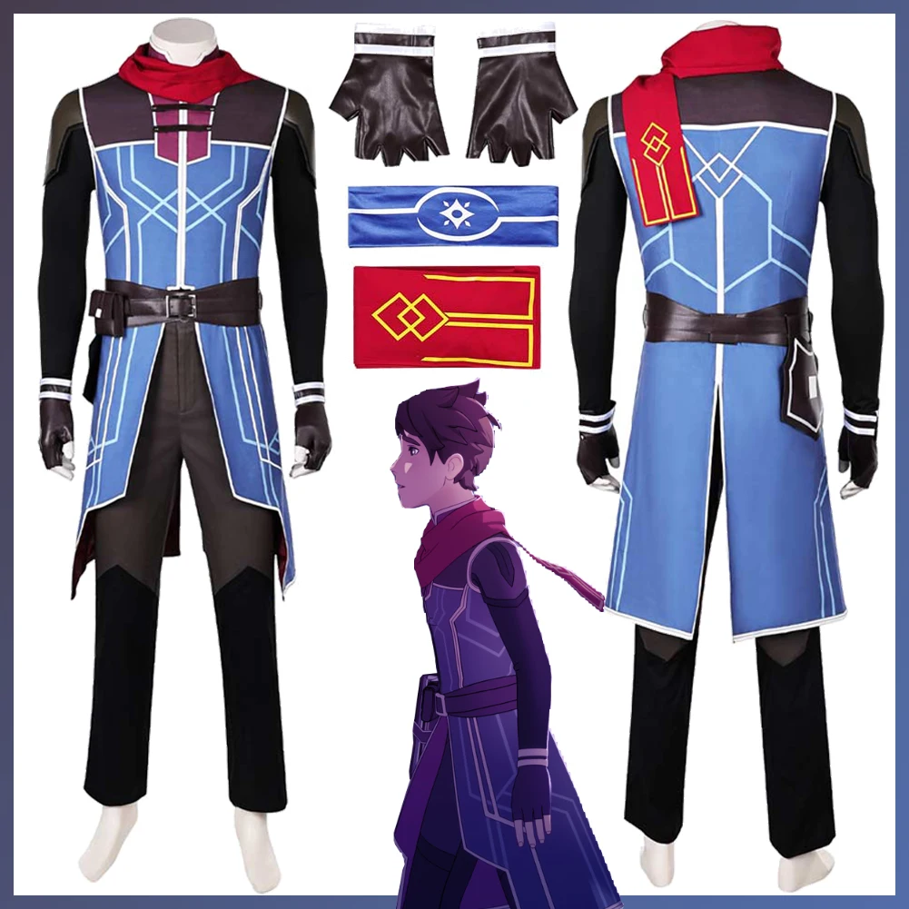 Костюм принца дракона с героями мультфильмов маскировка Callum косплей фэнтезийная