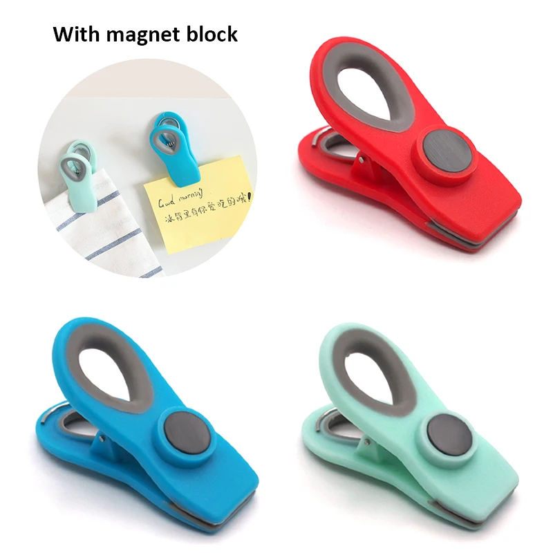

Magnetic Sealing Clips Refrigerator Magnet Portable Bag Clip Bags Fresh-Keeping Clamp Sealer Clamp Kitchen Accessories Supplies
