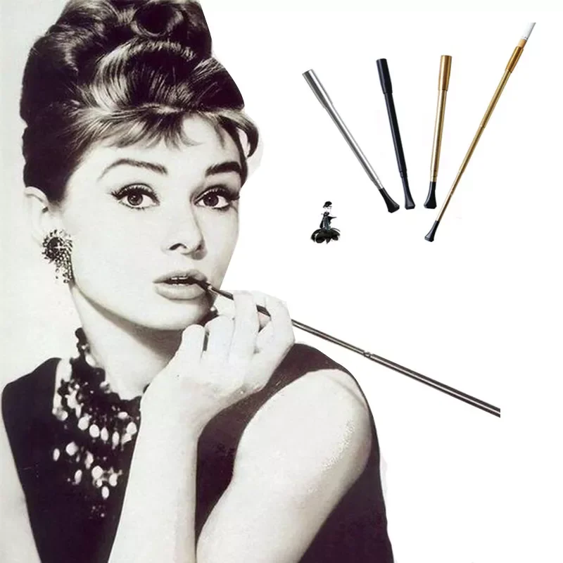 

Hepburn Same Paragraph Cigarette Holder Retro Filter Smoking Pipes Telescopic Long Rod Photo Performance Prop Mouthpiece cigaret