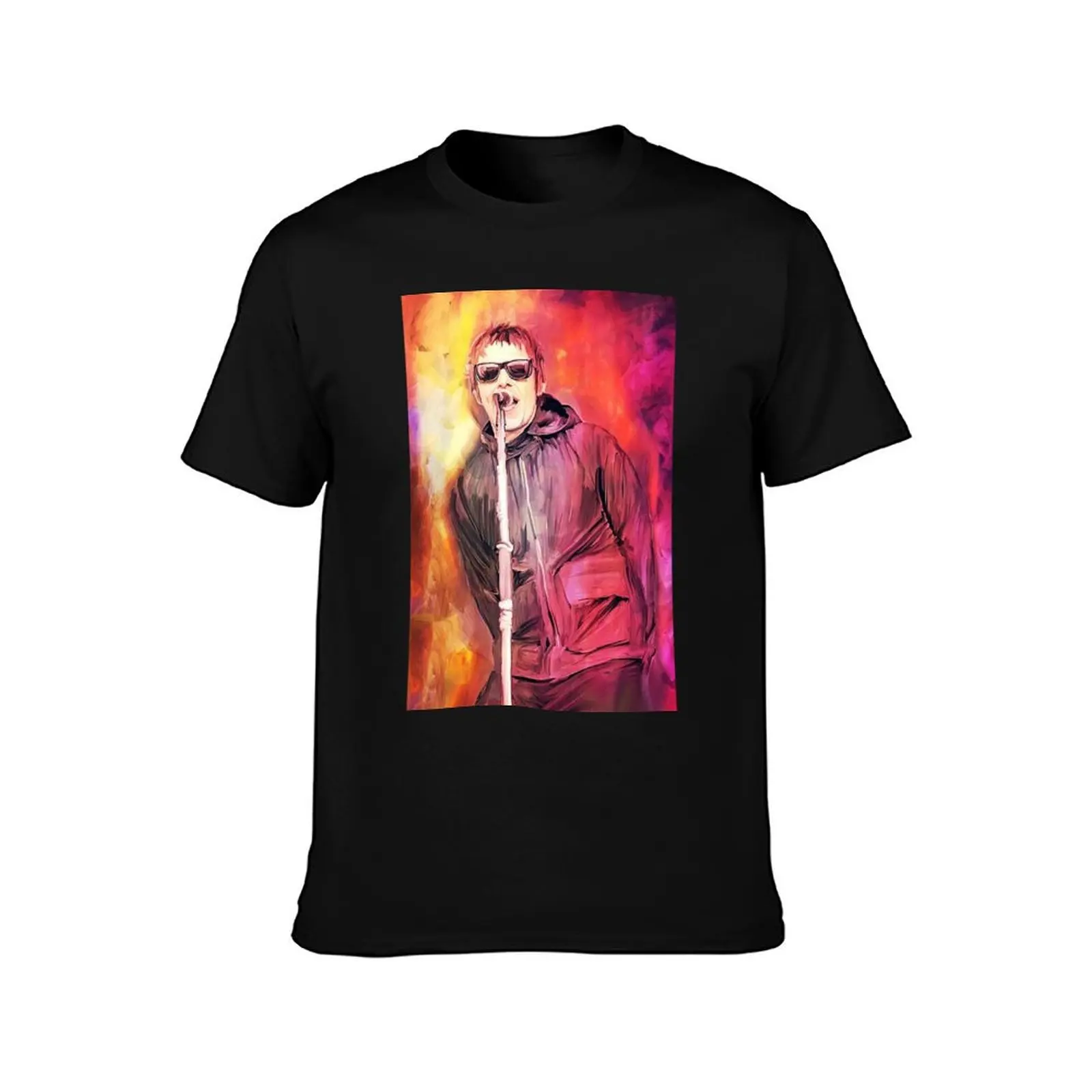 Фото Футболка Liam Gallagher Classic Art, долговечная повседневная футболка №2