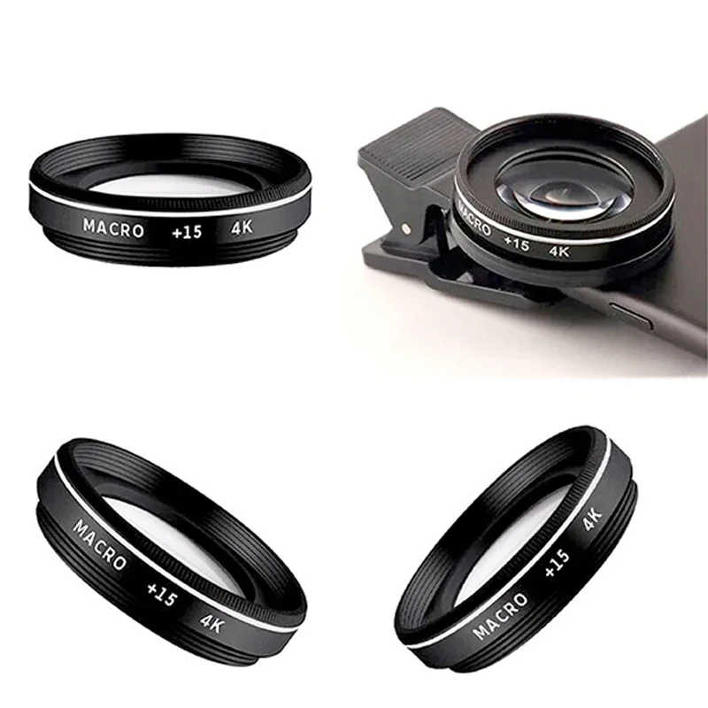 37 мм 30X макрообъектив 4K HD Профессиональная фотография объектив камеры телефона