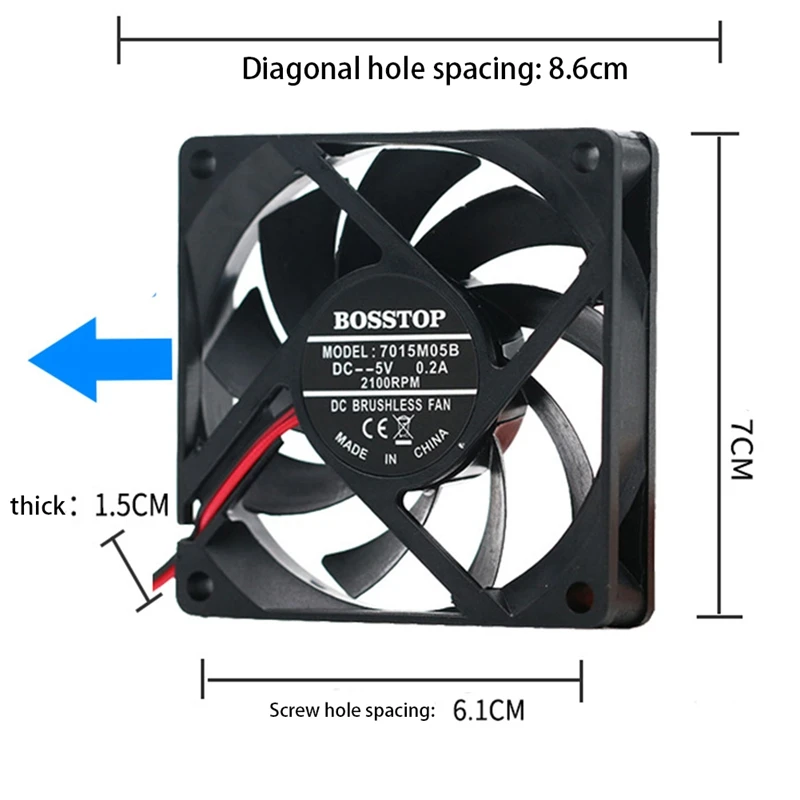 Для ASUS RT-AC68U AC86U EX6200 AC68U R8000 AC1900P USB Tenda AC15 маршрутизатор с двойным охлаждающим
