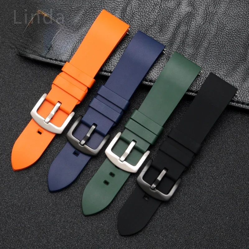 Ремешок силиконовый для часов Rolex Omega Seiko Mido мужской водонепроницаемый браслет с