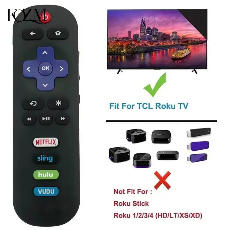 

Сменный RC280 RC282 пульт дистанционного управления для Tcl Roku Smart Led TV телевизор для Netflix, Sling, Hulu, Direc tv