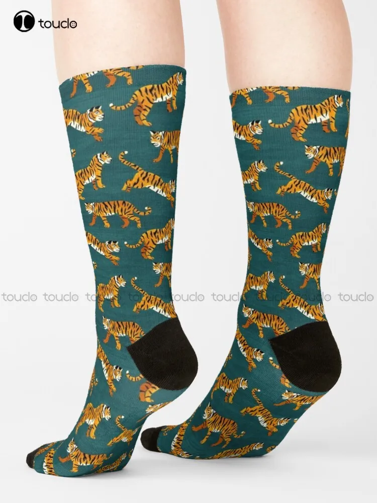 Bengal Tigers - Navy Socks Mens Socks Black Cute Pattern Fu