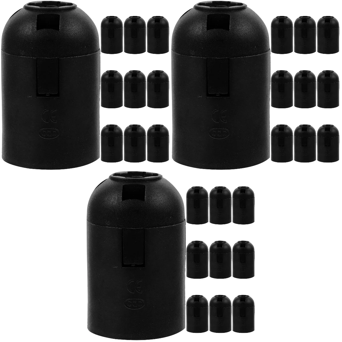 

30 Pcs E27e27 Lamp Holder Outdoor Light Bulbs Bulb Socket Cassette Lamp Socket Replacement Light Bulb Holder Abs Light Bulb Base