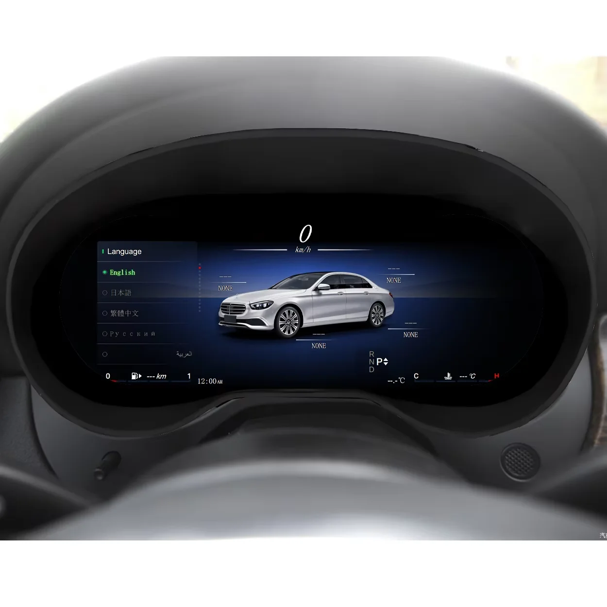 Автомобильный цифровой кластерный прибор с ЖК-дисплеем для Benz A/CLA/C/E Class W205 GLC X205 w204