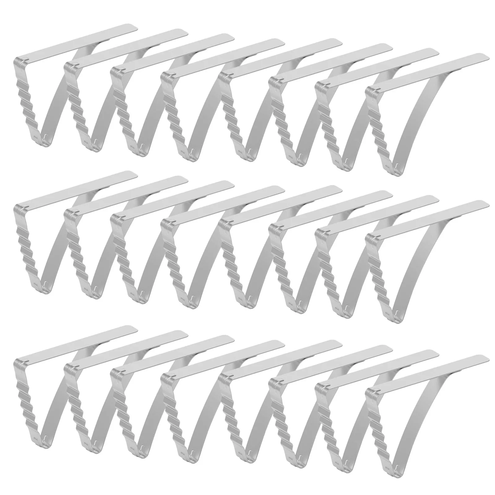 

24pcs Table Clips for Tablecloths Picnic Table Cloth Clips Holders Stainless Steel Table Cover Clamps for Camping Party Home