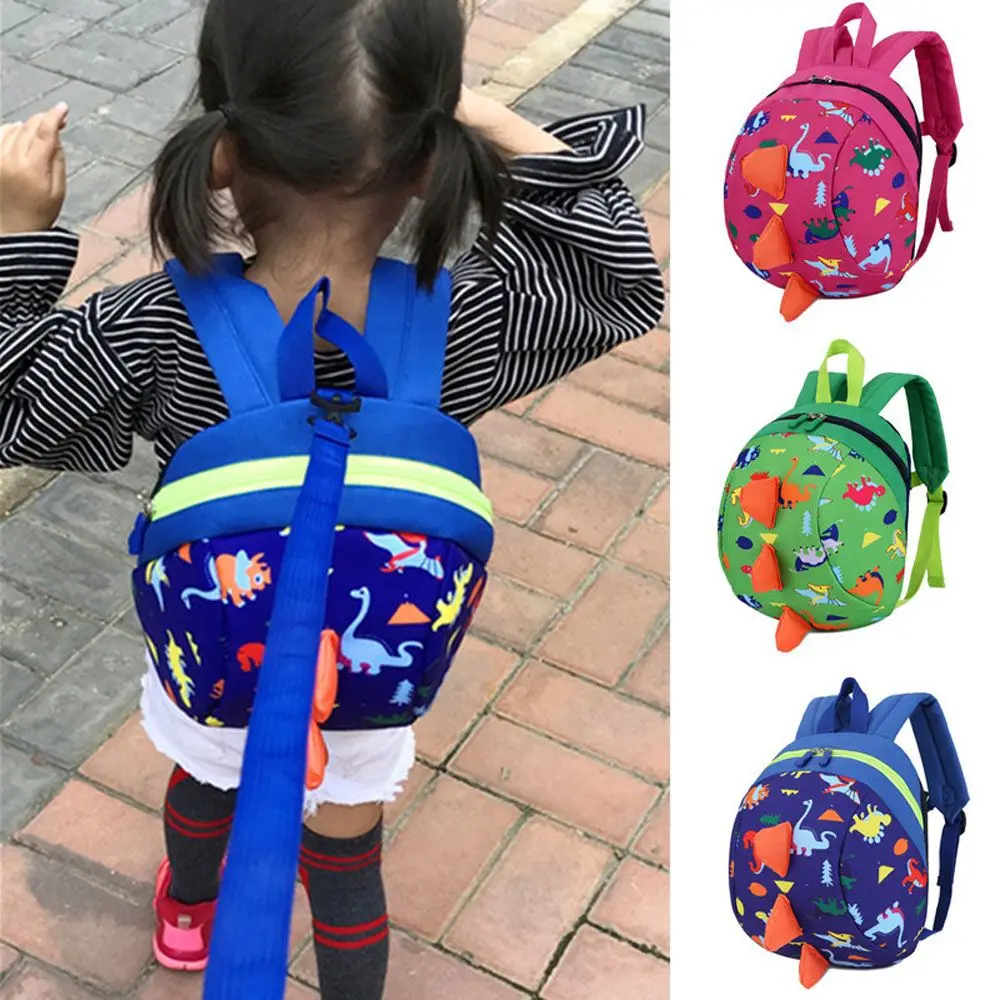 

Cartoon Dinosaur Baby Safety Harness Backpack Toddler Anti-lost Bag Children Durable Sturdy Kid Anti Lost Walker Strap Schoolbag