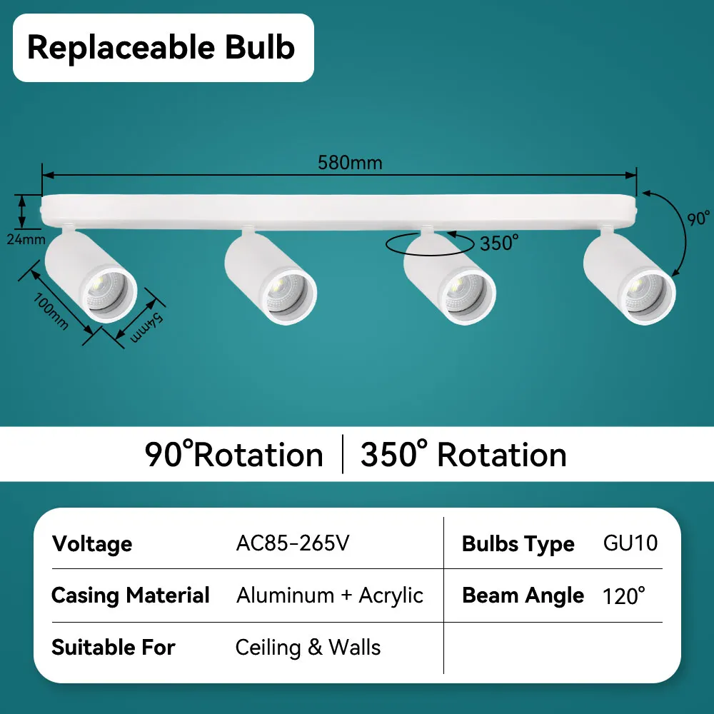 

CANMEIJIA Потолочный светодиодный светильник GU10