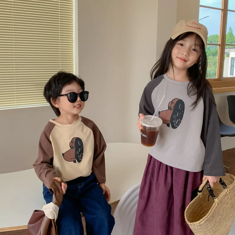 

Рубашка с круглым вырезом и длинным рукавом, в стиле унисекс