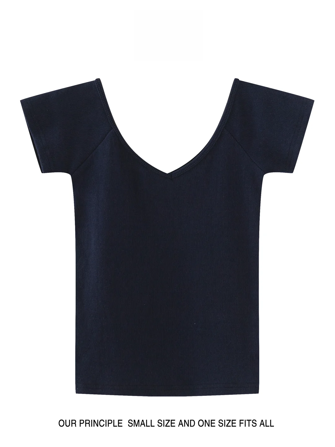 Модная новая футболка BM Zhao Lusi Same Sle V-образный вырез с коротким рукавом облегающий