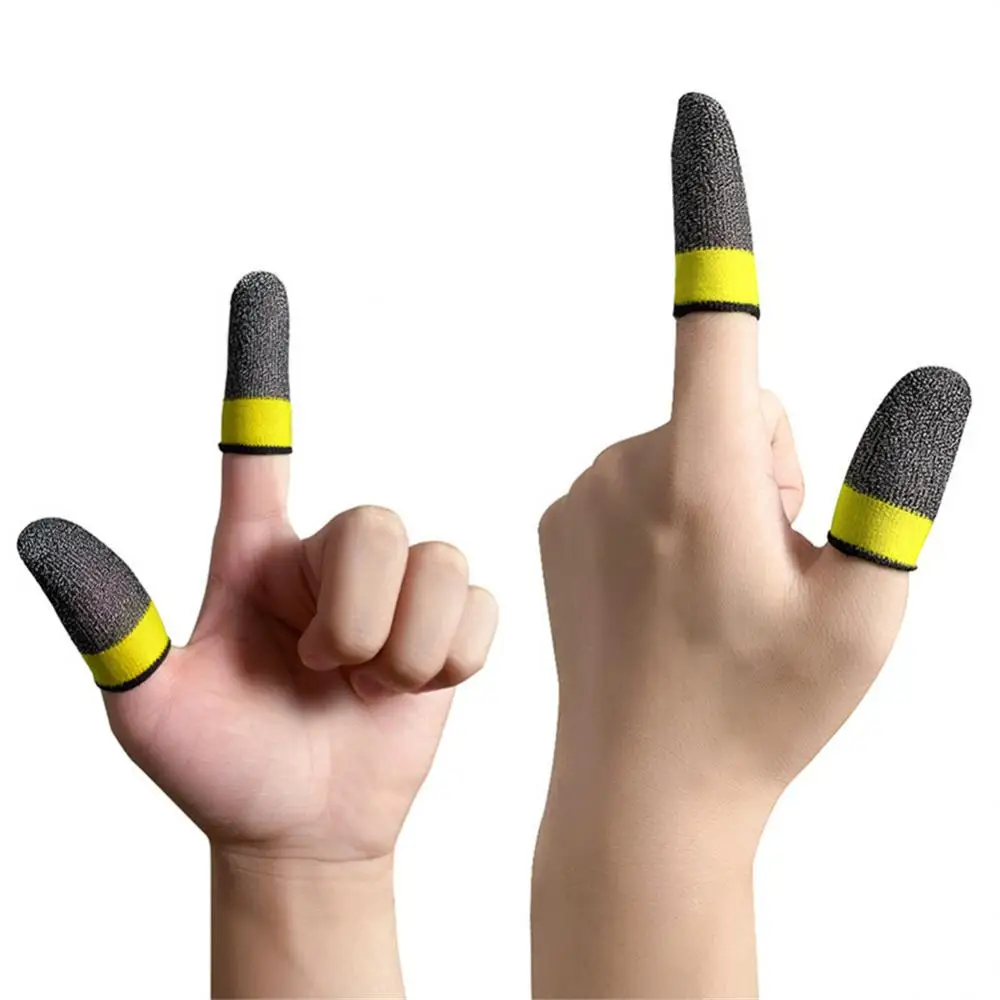 

And Sweat Absorbing. Made Of Conductive Fibers And Polyester Materials Game Fingertips Easily Adjustable Game Fingertip Cover