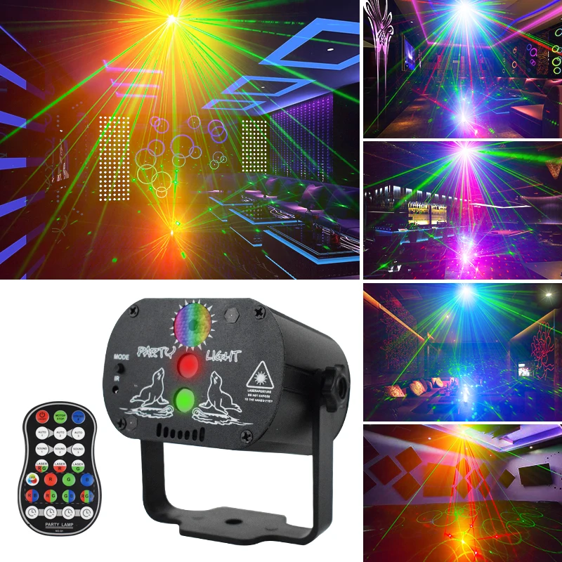 

Декоративная гирлянда YSH с эффектом RGB для помещений, светодиодный праздничный проектор, Рождественский праздничный стробоскоп для комнаты