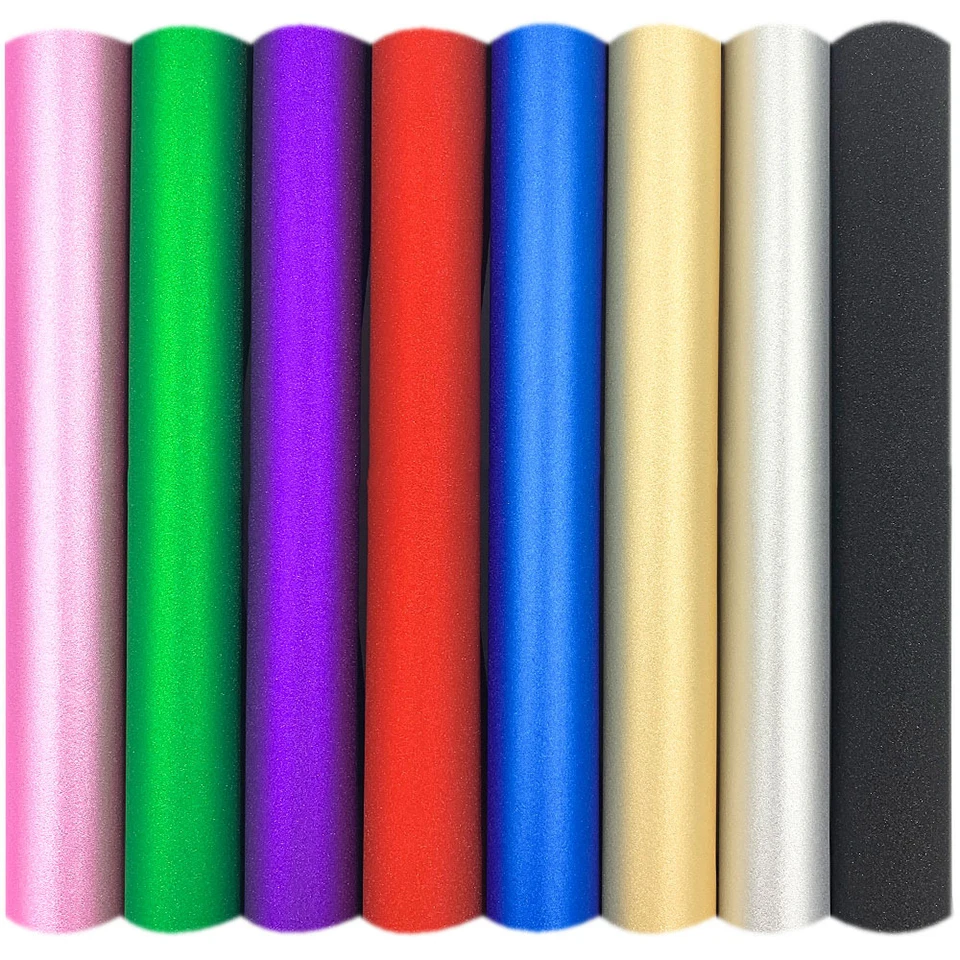 

Glitter HTV Heat Transfer Vinyl Iron on Vinyl Easy to Cut & Weed, Heat Press Design for T-Shirts Mugs DIY AA01034