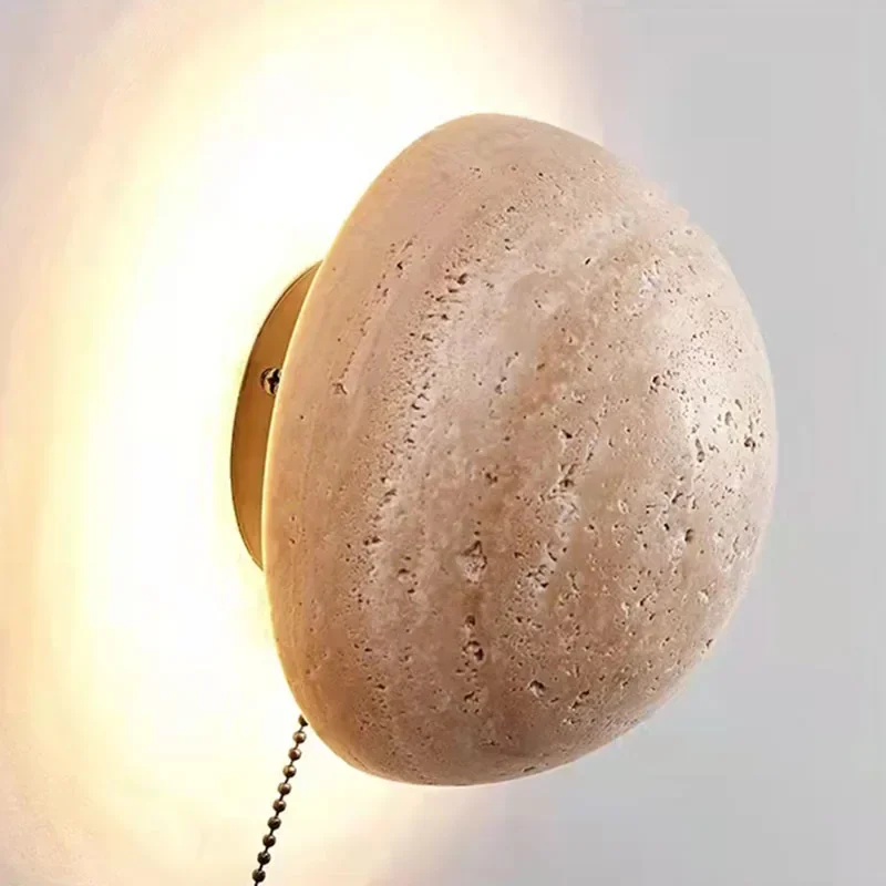 Современные Настенные светильники из искусственного камня прикроватная лампа с