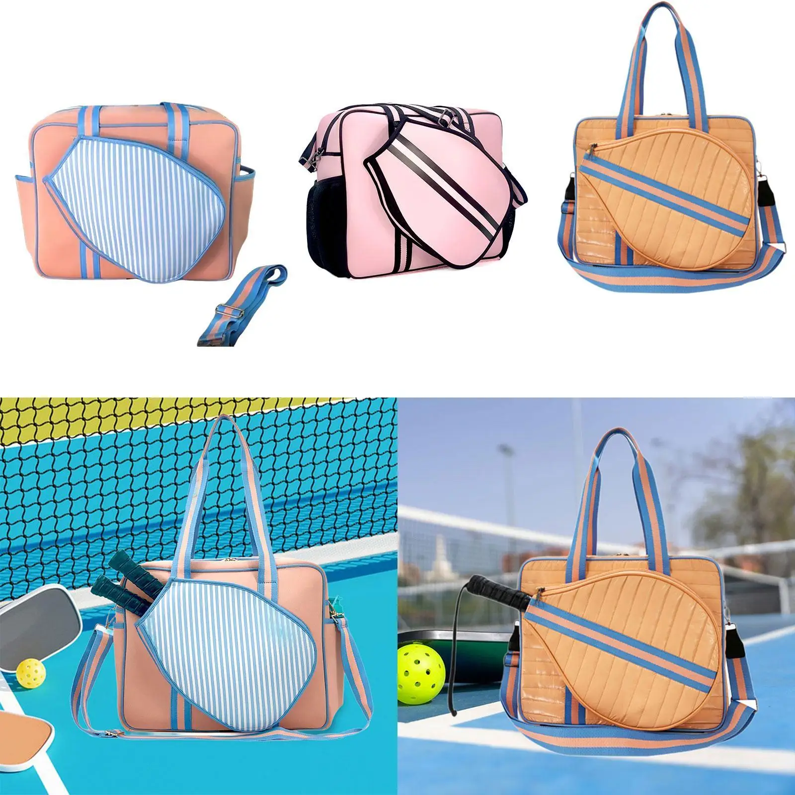 Сумка для пиклбола большая вместительная портативная сумка ракеток спортивная