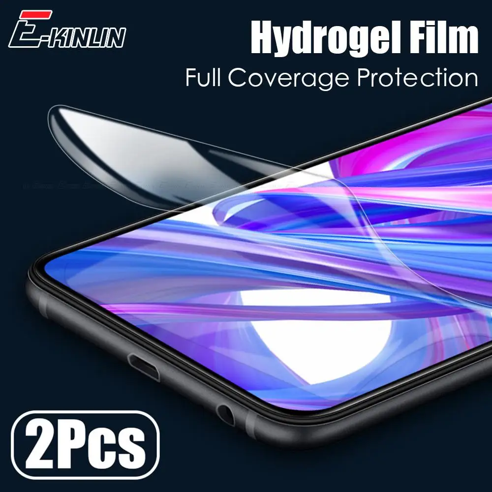 

2 шт. Гидрогелевая пленка, полное покрытие, Защитная пленка для экрана для HuaWei Honor X9 X8 X7 9A 9C 9S 9X Premium Pro 10i 20E 20S 30i без стекла