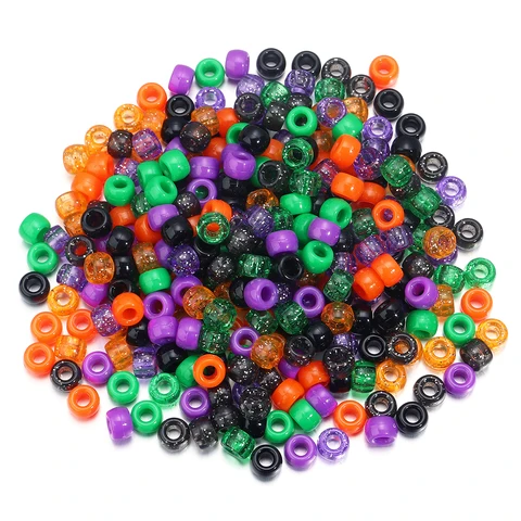 Акриловые бусины с большим отверстием 200 шт.