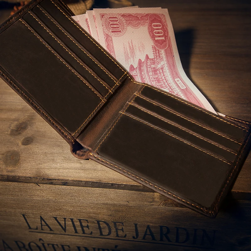 Винтажный Короткий Кошелек Для Ежедневного Использования — Складной Офисный