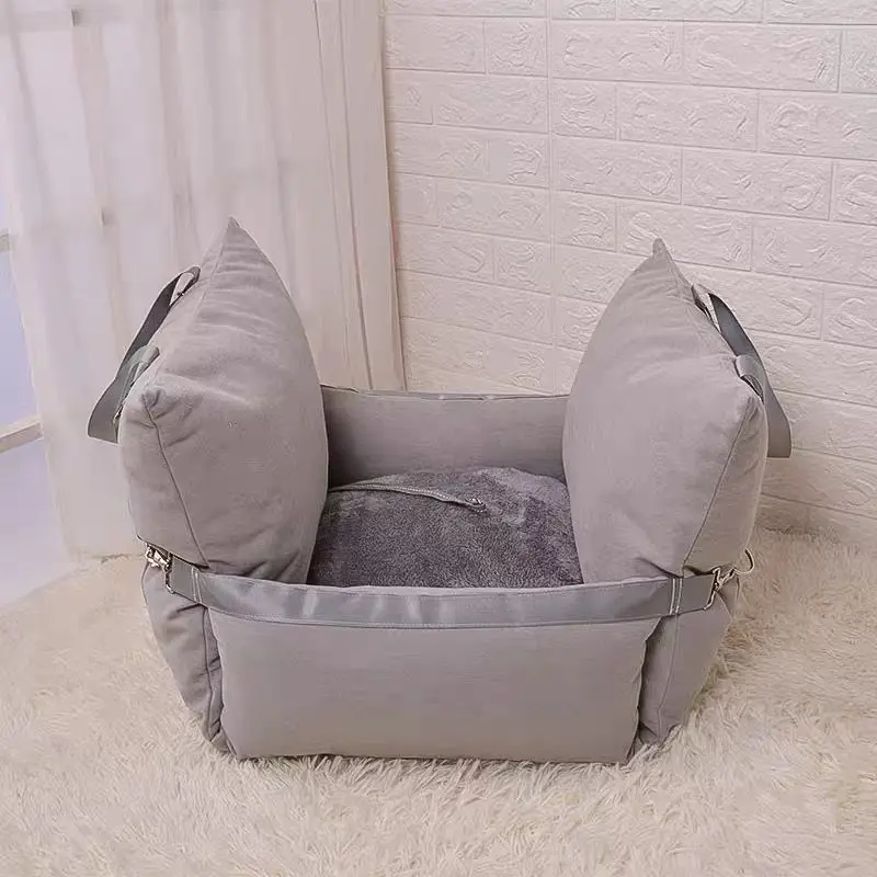 

Dog Car Seat with Strap Safety for Small Medium Dogs Cats, Soft Pet Car Nest, Dog Booster Seat, Dog Seat，Pet Travel Nest