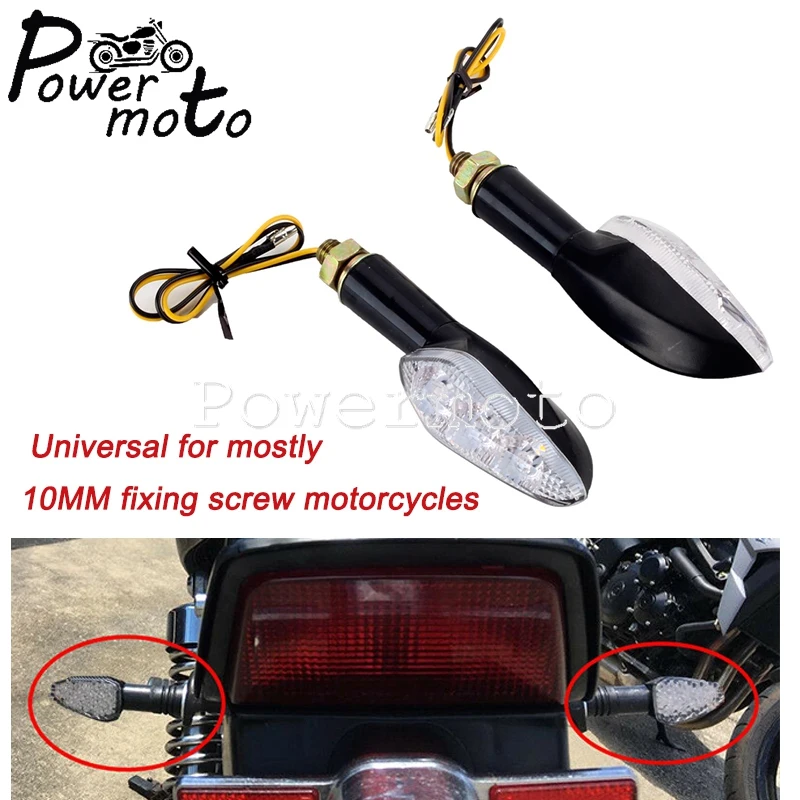 

Motorbike Light NEW HOT 2x Universal Motorcycles 12V LED Turn Signal Amber Lamps For Yamaha Suzuki SV650 Honda Grom Street Sport