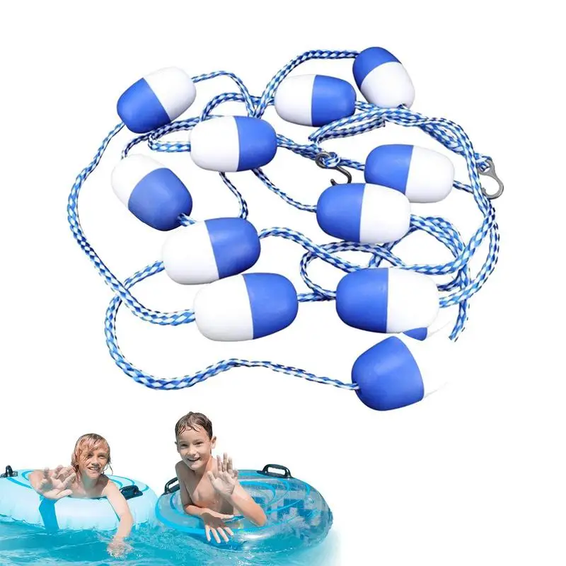 

Swimming Pool Safety Rope 16.4in Floating Ball Pool Safety Rope Swimming Pool Safety Divider Rope & Float Kits Floating Buoy