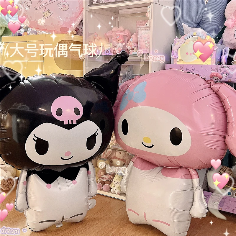 

Мультяшный Sanrioed аниме My Melody Kuromi воздушный шар Ins Kawaii День Рождения Вечеринка негабаритная композиция реквизит для платья праздничные подар...
