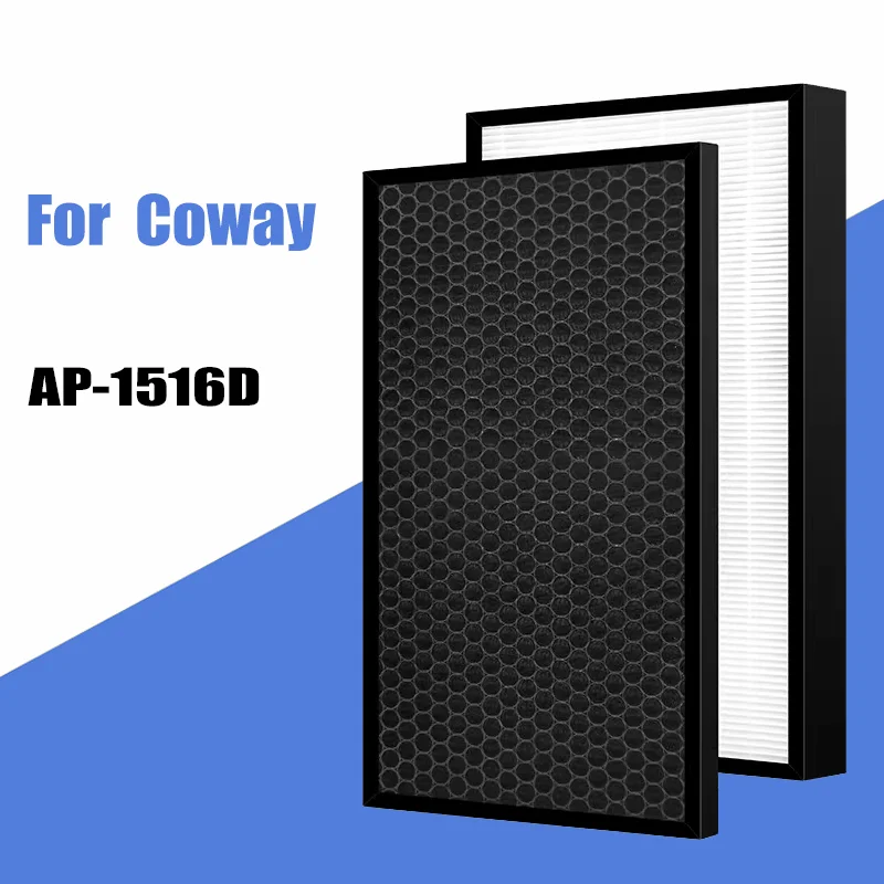 Для Coway Air Purifier Storm AP-1516D AP1516D сменный HEPA-фильтр и дезодорирующий фильтр с активированным углем