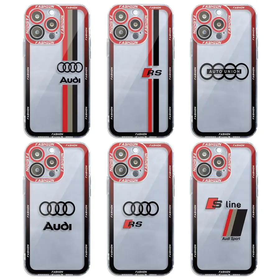 A-Audi RS Sport Car Angle EYE Прозрачный чехол для телефона Motolora Moto G32 G52 G71 G72 G73 G22 Edge 40 5G Чехол