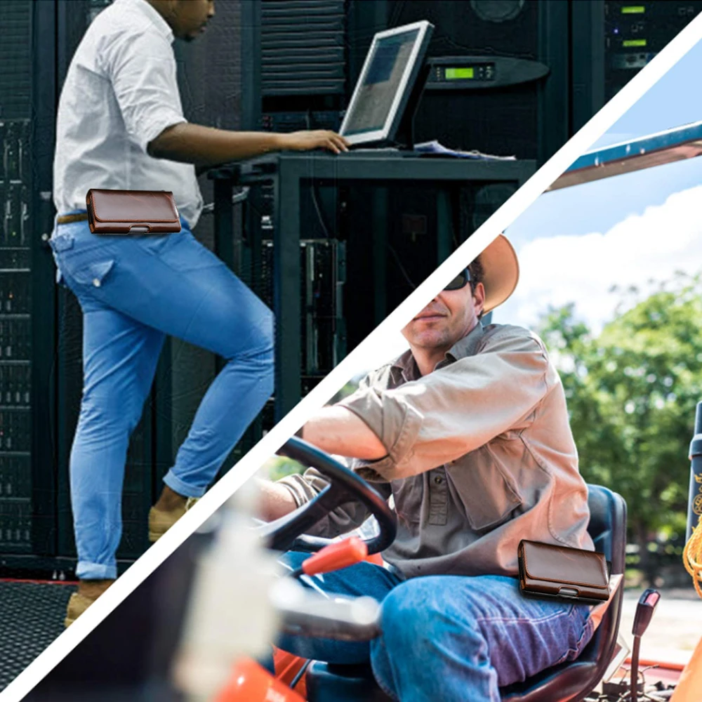 

For Samsung Galaxy M33 Fashion PU Case Leather Holster Vintage Belt Clip Phone Pouch Cover Waist Camping Hiking Outdoor Bag