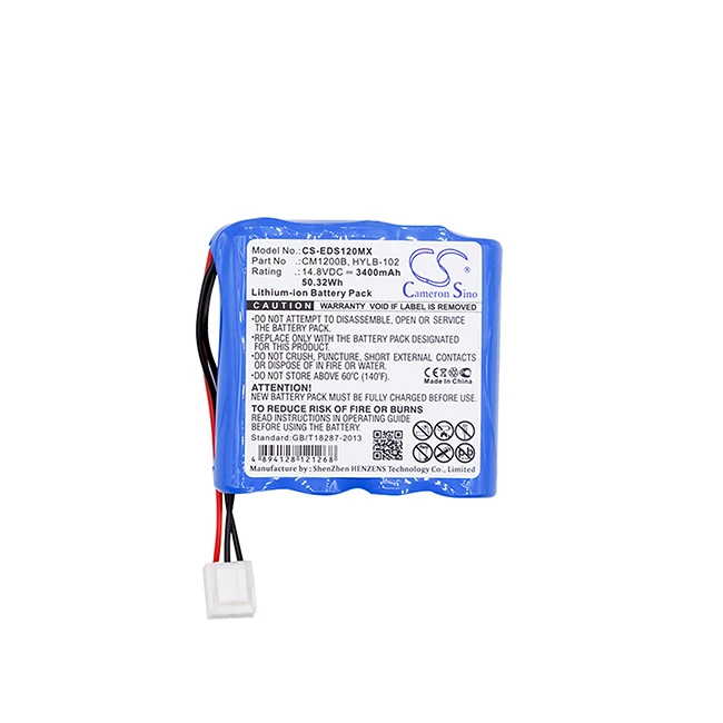 

Cameron Sino 3400mAh Battery For COMEN CM1200B EDAN HYLB-102 MINDRAY SE-601A CM-1200B ECG SE-601A DECG-03A Elcktro