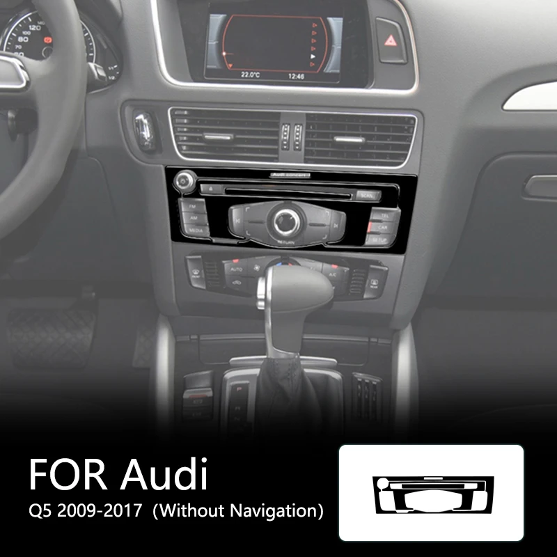 Радио с CD-плеером новые глянцевые черные наклейки из АБС-пластика для Audi Q5 2009-2017
