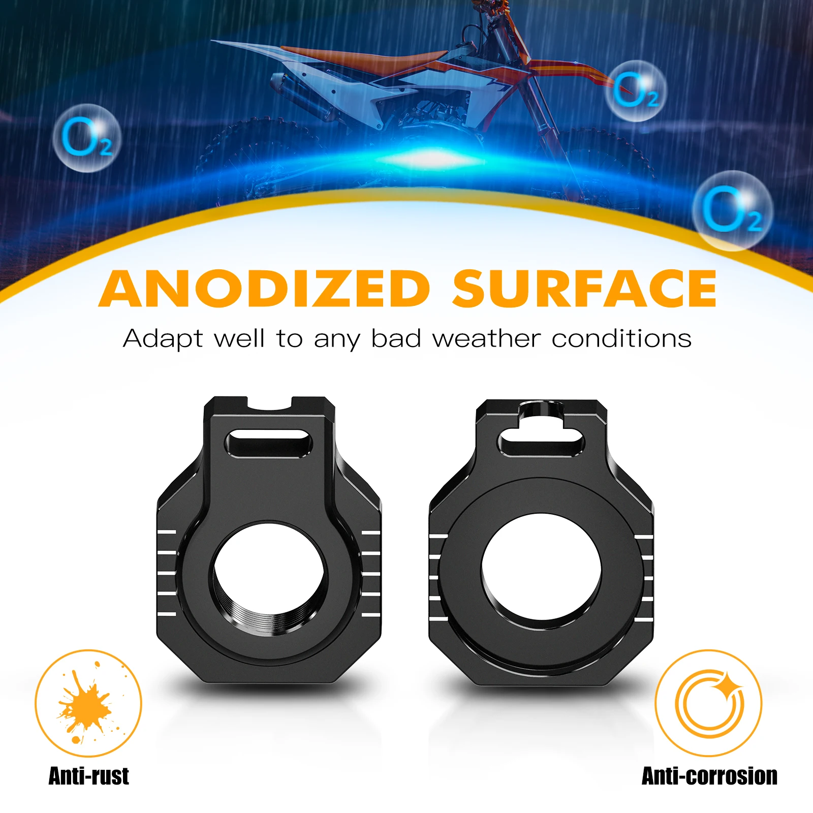 Для GasGas 2024 EC300 EC250 EC MC EX 125 250 300 250F 350F 450F ECF MCF EXF 350 450 22 мм задний мост блоков цепи