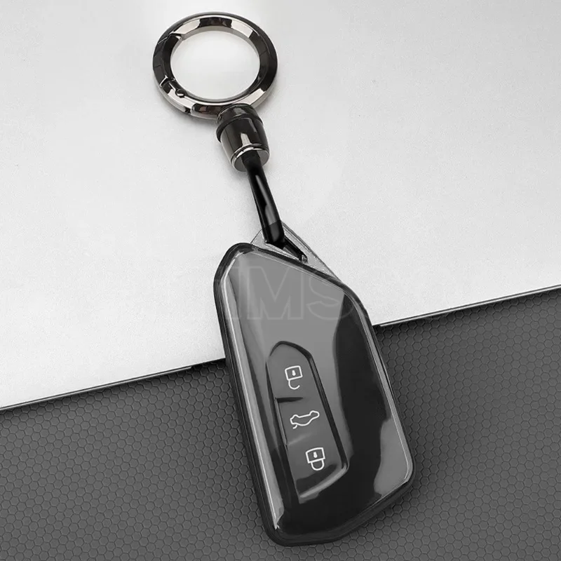 

Чехол из ТПУ для автомобильного дистанционного ключа, брелок для VW Volkswagen Golf 8 2020 Skoda Octavia A8 2021 SEAT Leon MK4, аксессуары для ключей