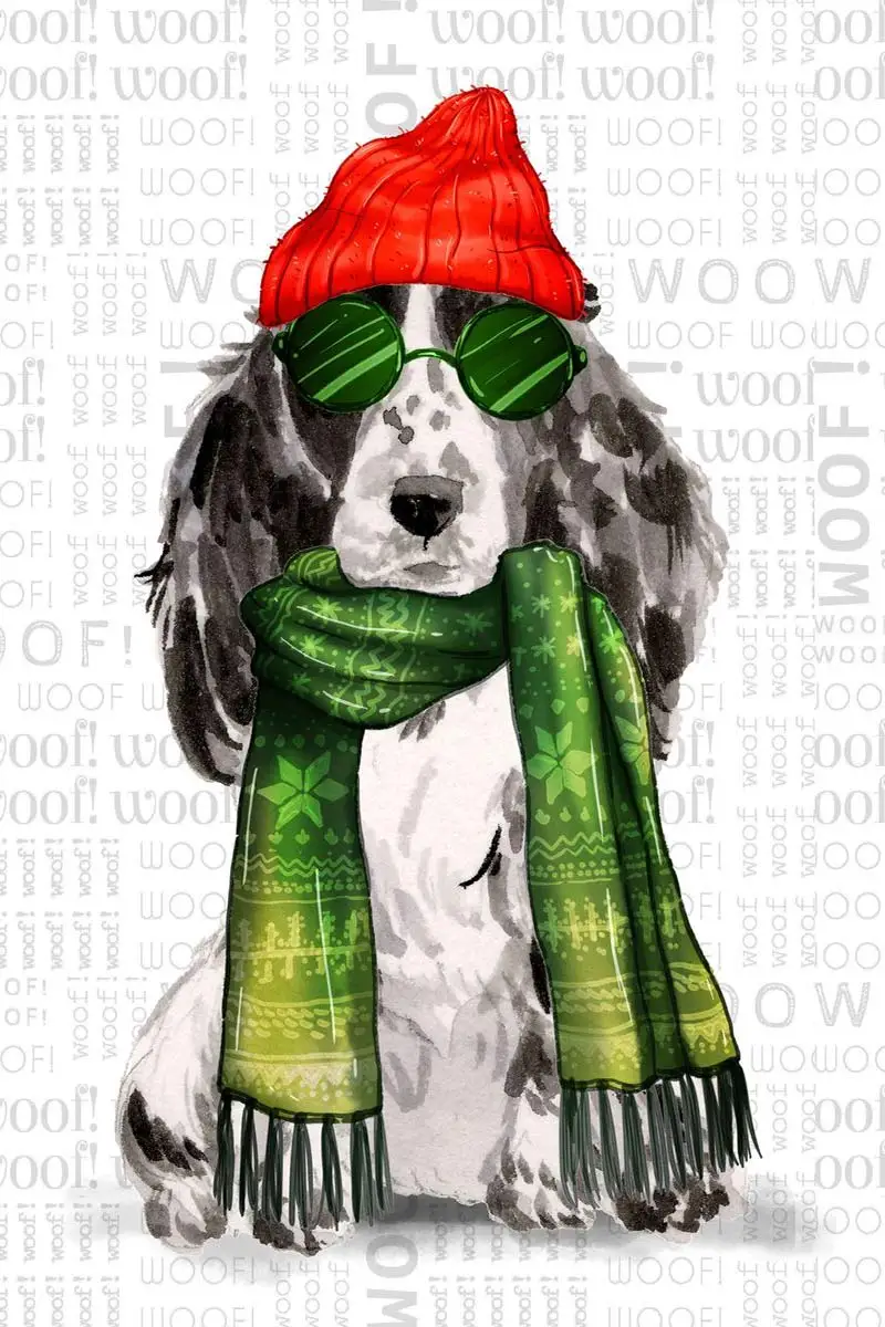 

Cocker Spaniel Christmas D Room Decoration Retro Vintage Metal Sign Tin Plates Wall Decor For Art Home Club Man Cave Cafe Pub