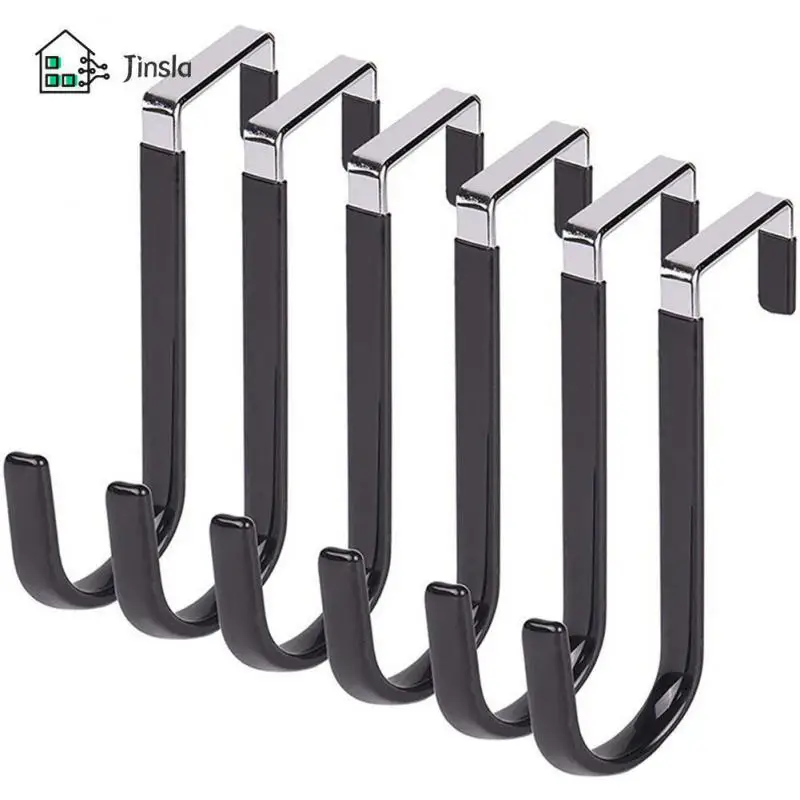 

Christmas Wreath Holder Stainless Steel Door Back Hook Punch Free Bathroom Accessories Door Hanger Hook Organizer Coat Racks