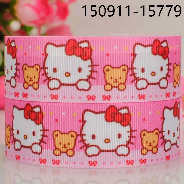 

10 ярдов Sanrio, корсажные ленты Hello Kitty Melody, Мультяшные подарки «сделай сам», упаковка бантов, Крафтовая лента для волос для девочек, рулон швейн...