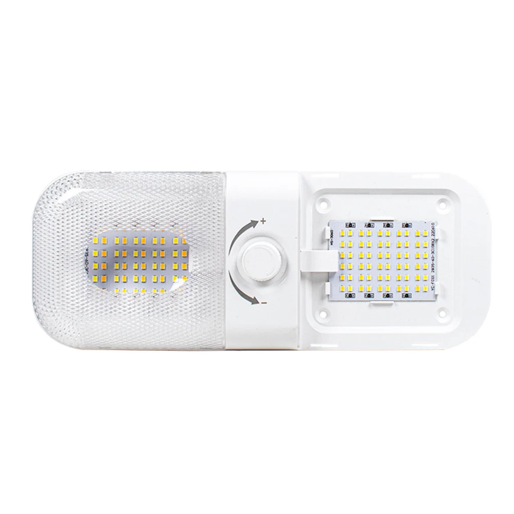 

Brand New Dome Light LED 12-24 V Camper Accessories Interior Lighting RV LED Dome Light Reading Light Tricolor Dimming