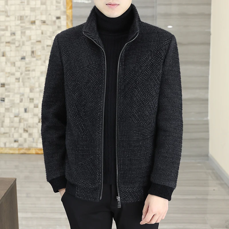 Woolen Jacket Men's New Autumn and Winter Wind-Breaker Thickened Korean-Sle Trendy Coat
