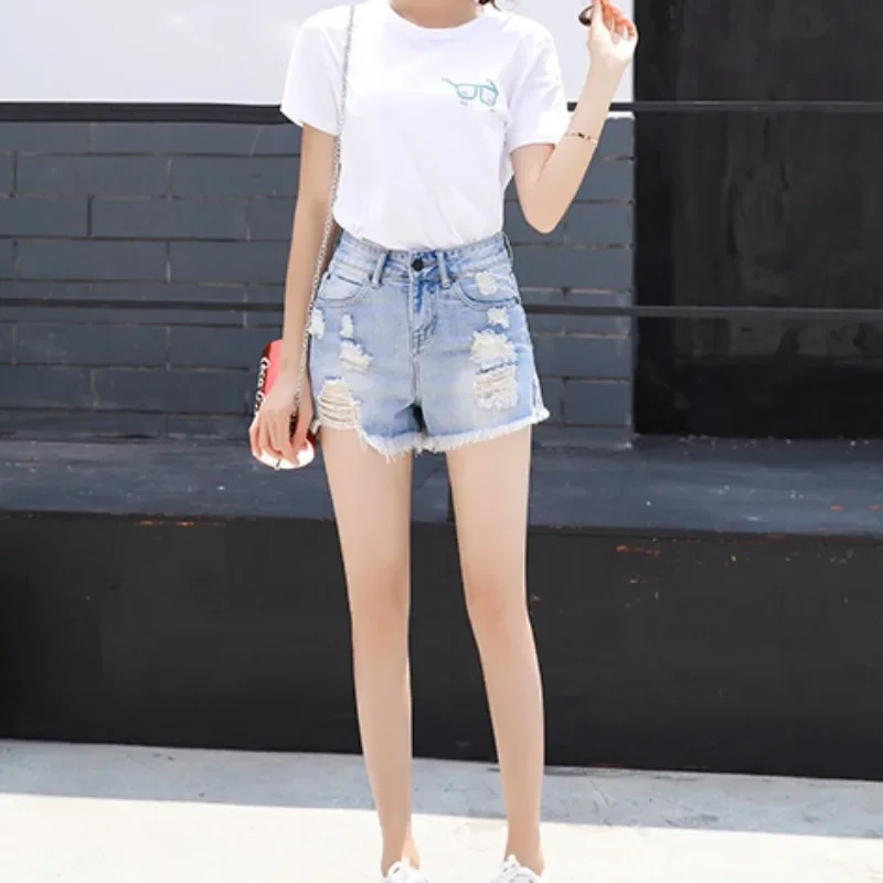 Джинсовые шорты для женщин Микро Мини короткие джинсовые брюки женские рваные с