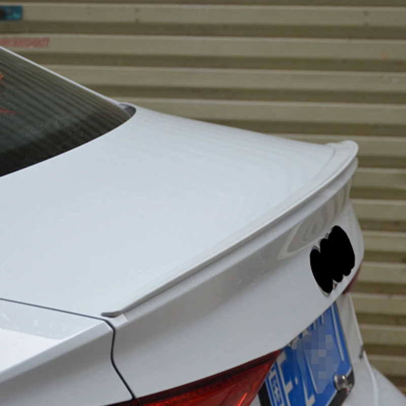 1pc ABS Unpainted Tail Rear Trunk Spoiler Wing Decoration Cover For Audi A3 S3 2013-2015 Sedan Only !