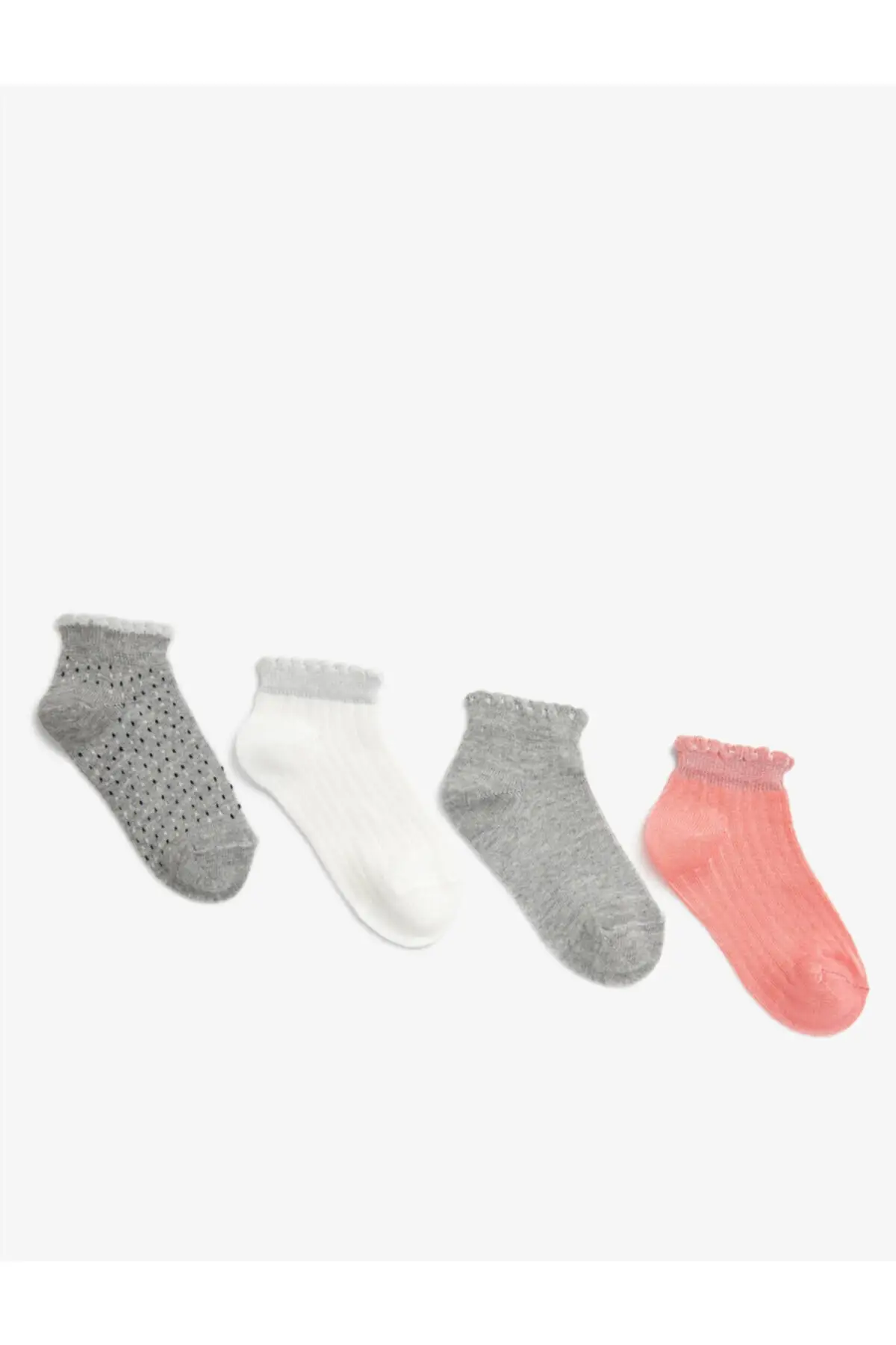 

Комплект женских и детских серых Хлопковых Носков