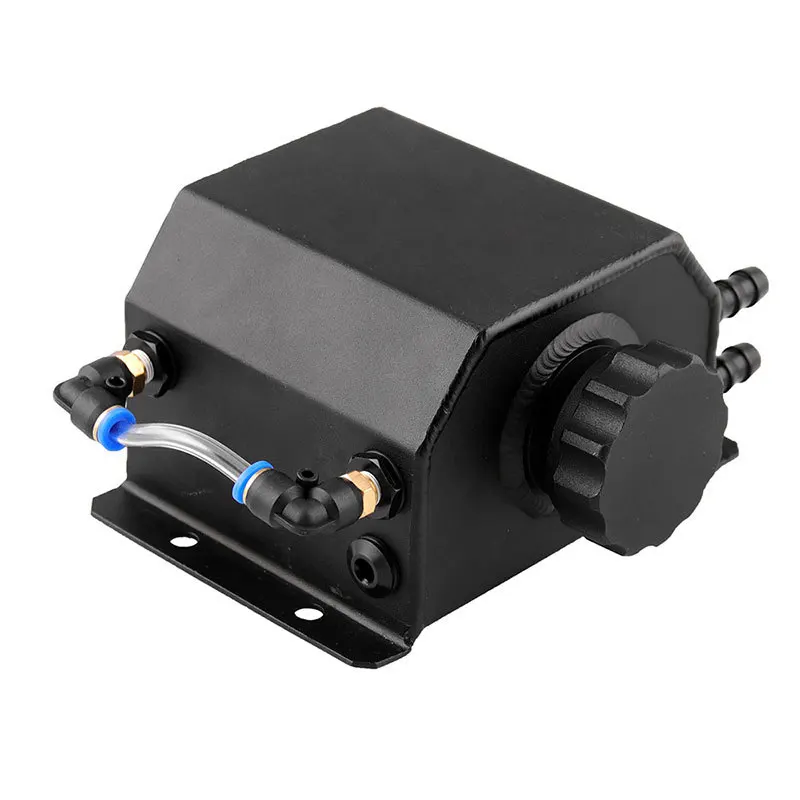 Алюминиевый маслоуловитель банка резервуар с сливной пробкой 1000 мл полированная