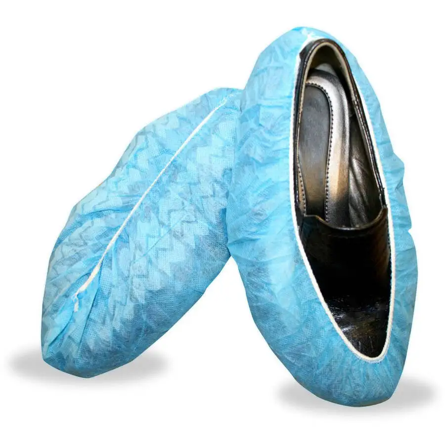 

Disposable Polypropylene Non-Skid Shoe Covers (400 Pair/Case), Blue